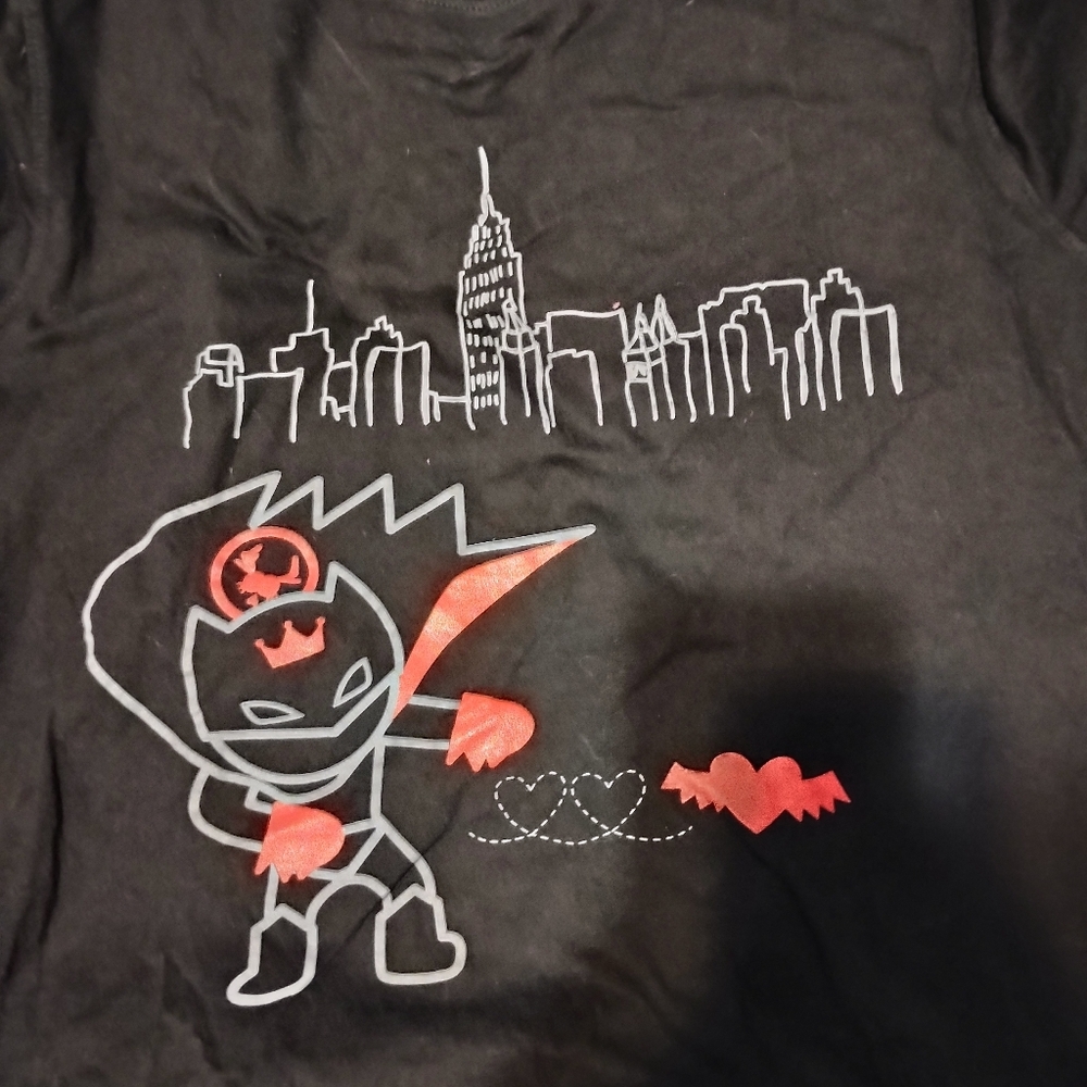 Black Superhero Graphic Women's Tee